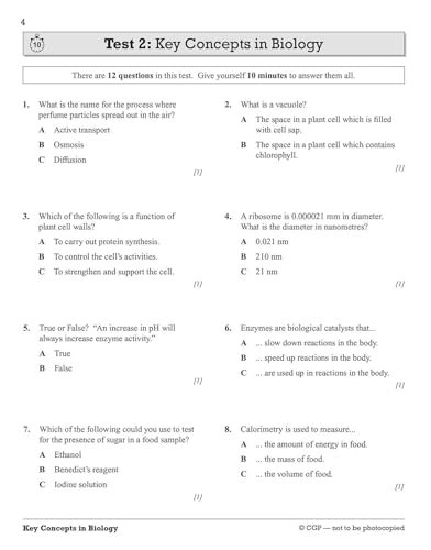 CGP Books - New Grade 9-1 GCSE Biology: Edexcel 10-Minute Tests (with image 4