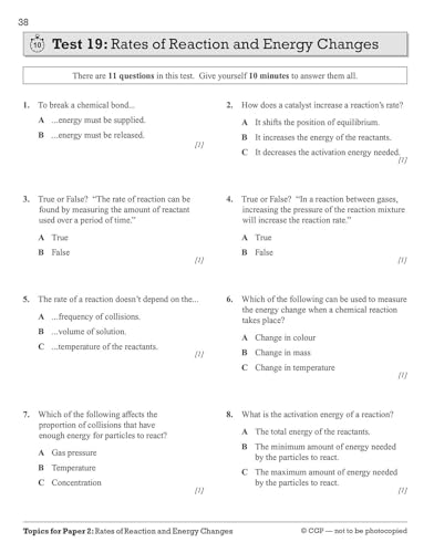 CGP Books - New Grade 9-1 GCSE Chemistry: Edexcel 10-Minute Tests (wit image 2