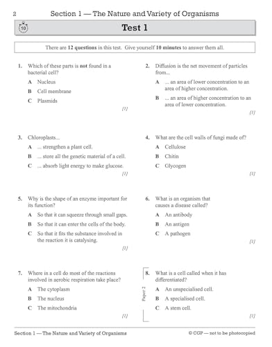 CGP Books - New Grade 9-1 Edexcel International GCSE Biology: 10-Minut image 2