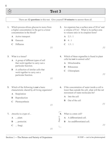 CGP Books - New Grade 9-1 Edexcel International GCSE Biology: 10-Minut image 6