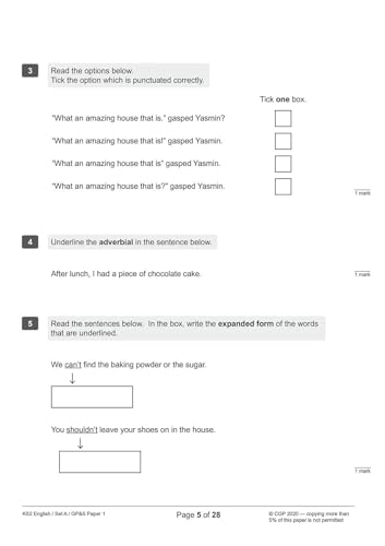CGP Books - New KS2 English SATS Practice Papers: Pack 5 (for the test image 8