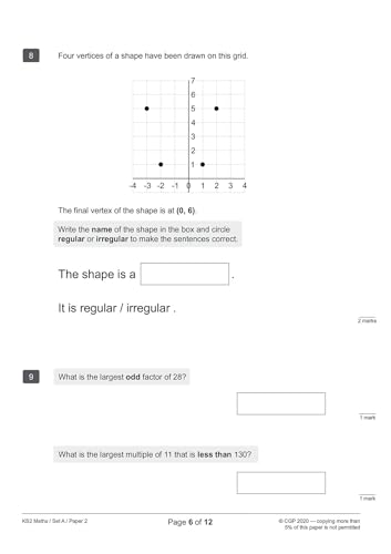 CGP Books - New KS2 Maths SATS Practice Papers: Pack 5 (for the 2019 t image 6