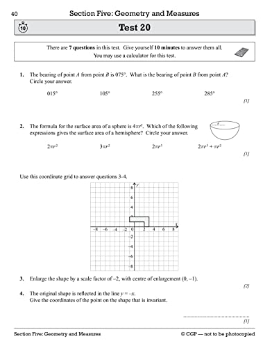 CGP Books - New Grade 9-1 GCSE Maths Edexcel 10-Minute Tests - Higher image 2