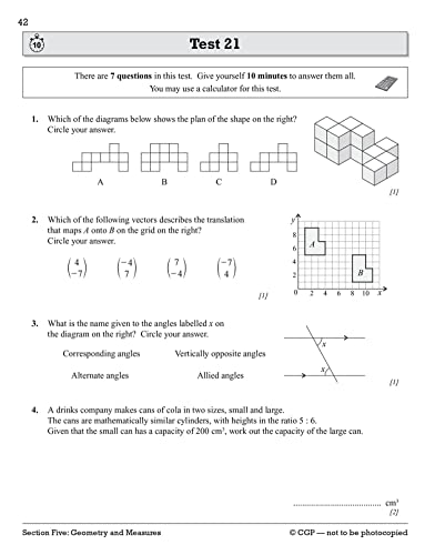 CGP Books - New Grade 9-1 GCSE Maths Edexcel 10-Minute Tests - Higher image 4