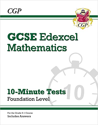 CGP Books - New Grade 9-1 GCSE Maths Edexcel 10-Minute Tests - Foundat image 1