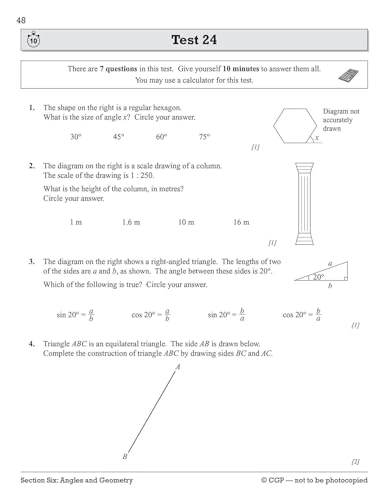CGP Books - New Grade 9-1 GCSE Maths AQA 10-Minute Tests - Foundation image 4