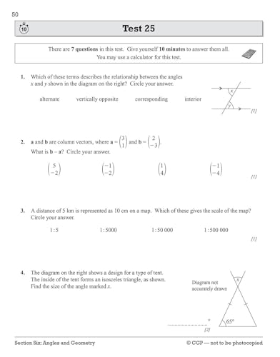 CGP Books - New Grade 9-1 GCSE Maths AQA 10-Minute Tests - Foundation image 6
