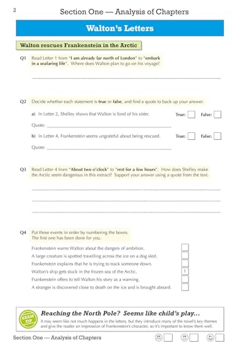 CGP Books - New Grade 9-1 GCSE English - Frankenstein Workbook (includ image 3