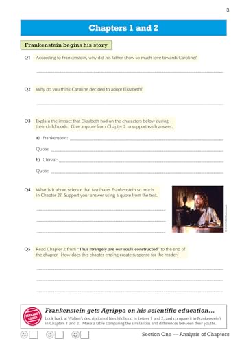 CGP Books - New Grade 9-1 GCSE English - Frankenstein Workbook (includ image 4