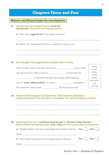 CGP Books - New Grade 9-1 GCSE English - The Sign of the Four Workbook image 4