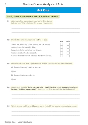 CGP Books - New Grade 9-1 GCSE English Shakespeare - The Merchant of V image 3