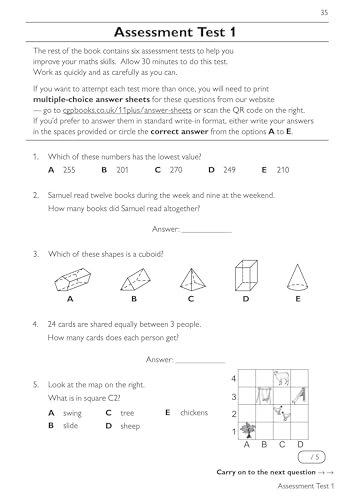 CGP Books - New 11+ GL Maths Practice Book & Assessment Tests - Ages 7 image 7