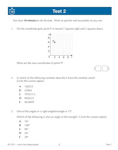 CGP Books - New 11+ CEM 10-Minute Tests: Maths - Ages 10-11 Book 1 (wi image 2