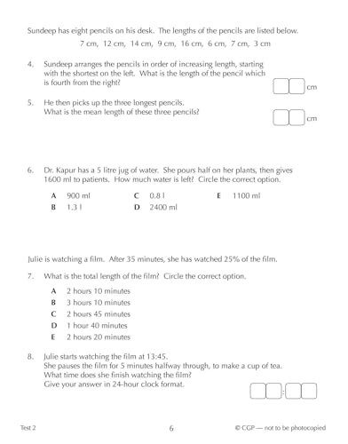 CGP Books - New 11+ CEM 10-Minute Tests: Maths - Ages 10-11 Book 1 (wi image 3