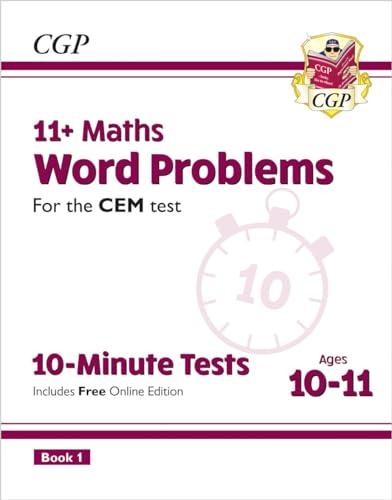 CGP Books - New 11+ CEM 10-Minute Tests: Maths Word Problems - Ages 10 image 1