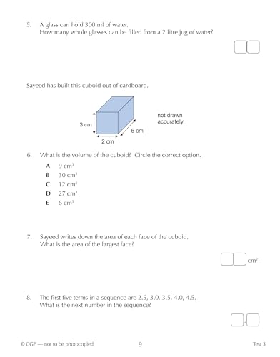 CGP Books - New 11+ CEM 10-Minute Tests: Maths - Ages 9-10 (with Onlin image 3