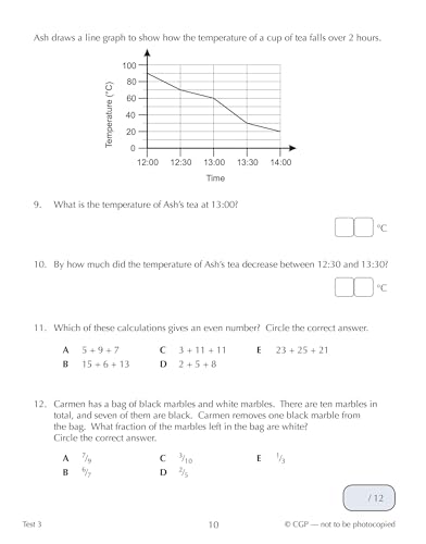 CGP Books - New 11+ CEM 10-Minute Tests: Maths - Ages 9-10 (with Onlin image 4