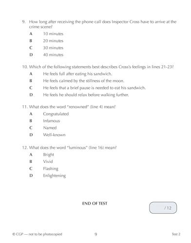 CGP Books - New 11+ CEM 10-Minute Tests: Comprehension - Ages 10-11 Bo image 5