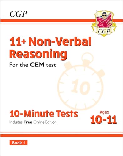 CGP Books - New 11+ CEM 10-Minute Tests: Non-Verbal Reasoning - Ages 1 image 1