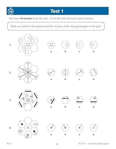 CGP Books - New 11+ CEM 10-Minute Tests: Non-Verbal Reasoning - Ages 1 image 2