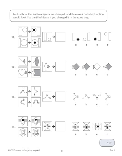 CGP Books - New 11+ CEM 10-Minute Tests: Non-Verbal Reasoning - Ages 1 image 5