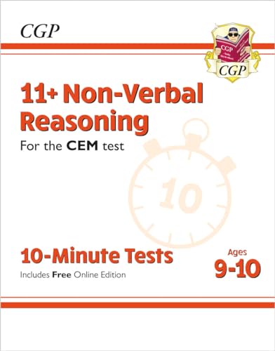 CGP Books - New 11+ CEM 10-Minute Tests: Non-Verbal Reasoning - Ages 9 image 1