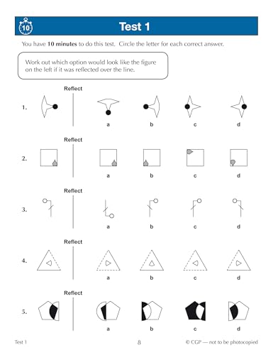 CGP Books - New 11+ CEM 10-Minute Tests: Non-Verbal Reasoning - Ages 9 image 2