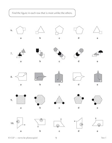 CGP Books - New 11+ CEM 10-Minute Tests: Non-Verbal Reasoning - Ages 9 image 3