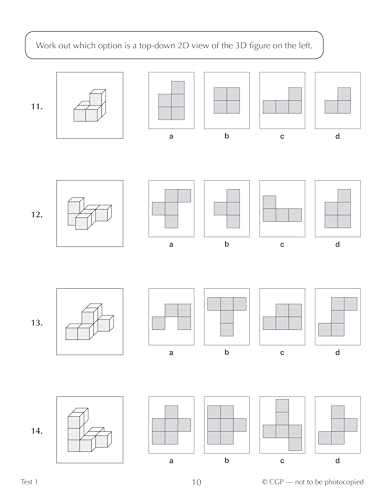 CGP Books - New 11+ CEM 10-Minute Tests: Non-Verbal Reasoning - Ages 9 image 4