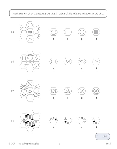 CGP Books - New 11+ CEM 10-Minute Tests: Non-Verbal Reasoning - Ages 9 image 5