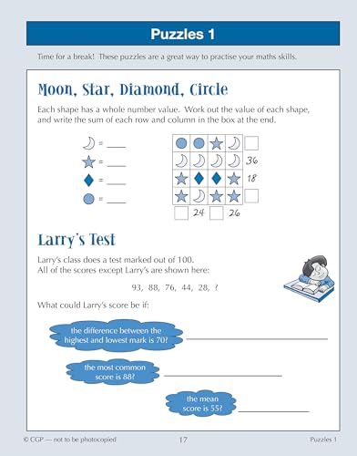 CGP Books - New 11+ GL 10-Minute Tests: Maths - Ages 10-11 (with Onlin image 5