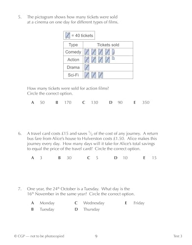 CGP Books - New 11+ GL 10-Minute Tests: Maths Word Problems - Ages 10- image 3