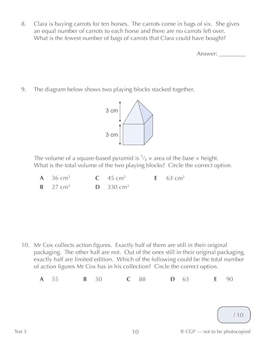 CGP Books - New 11+ GL 10-Minute Tests: Maths Word Problems - Ages 10- image 4