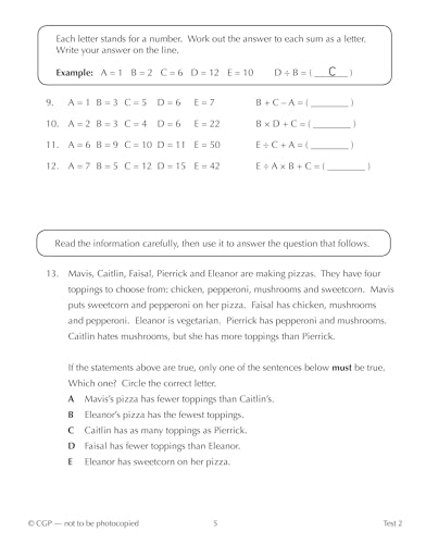 CGP Books - New 11+ GL 10-Minute Tests: Verbal Reasoning Sequences, Lo image 3