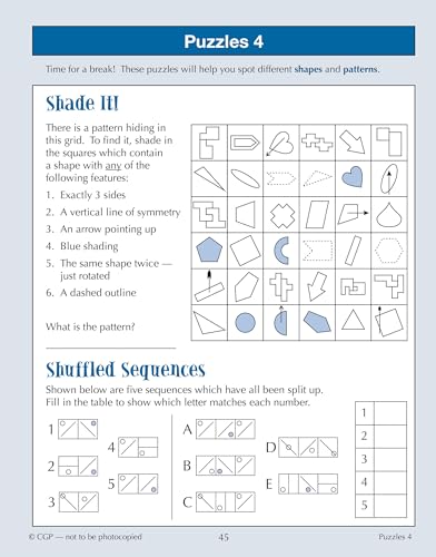 CGP Books - New 11+ GL 10-Minute Tests: Non-Verbal Reasoning - Ages 10 image 5
