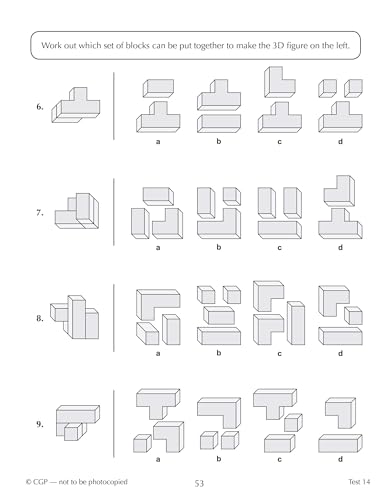 CGP Books - New 11+ GL 10-Minute Tests: Non-Verbal Reasoning Spatial - image 3