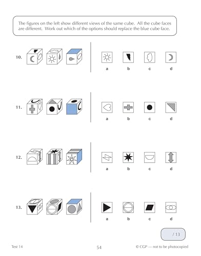 CGP Books - New 11+ GL 10-Minute Tests: Non-Verbal Reasoning Spatial - image 4