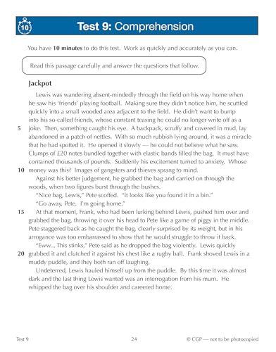 CGP Books - New 11+ GL 10-Minute Tests: English - Ages 10-11 Book 2 (w image 2