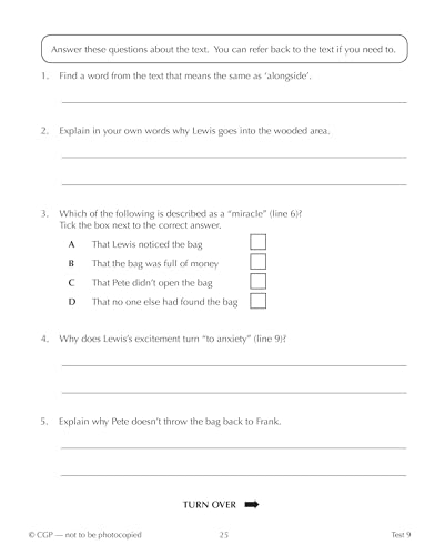 CGP Books - New 11+ GL 10-Minute Tests: English - Ages 10-11 Book 2 (w image 3