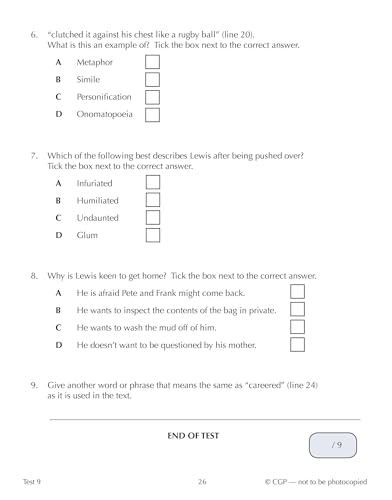 CGP Books - New 11+ GL 10-Minute Tests: English - Ages 10-11 Book 2 (w image 4