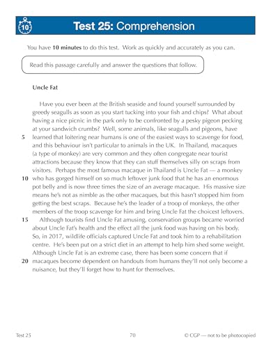 CGP Books - New 11+ GL 10-Minute Tests: English - Ages 8-9 (with Onlin image 3