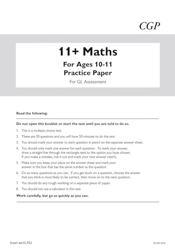 CGP Books - New 11+ GL Practice Papers Mixed Pack - Ages 10-11 (with P image 6