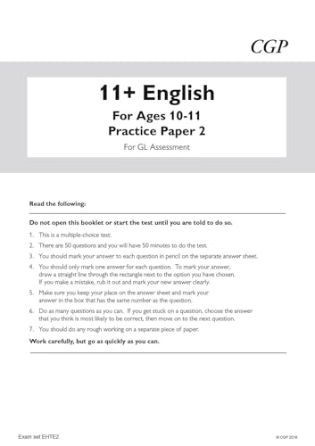 CGP Books - New 11+ GL English Practice Papers - Ages 10-11 (with Pare image 2