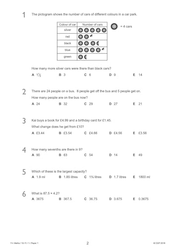 CGP Books - New 11+ GL Maths Practice Papers: Ages 10-11 - Pack 1 (wit image 3