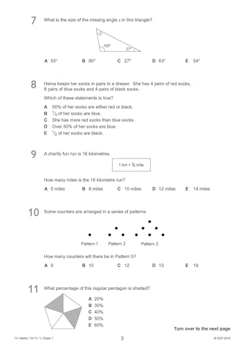 CGP Books - New 11+ GL Maths Practice Papers: Ages 10-11 - Pack 1 (wit image 4