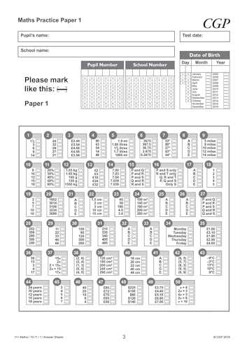 CGP Books - New 11+ GL Maths Practice Papers: Ages 10-11 - Pack 1 (wit image 6