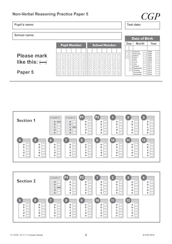 CGP Books - New 11+ GL Non-Verbal Reasoning Practice Papers: Ages 10-1 image 6