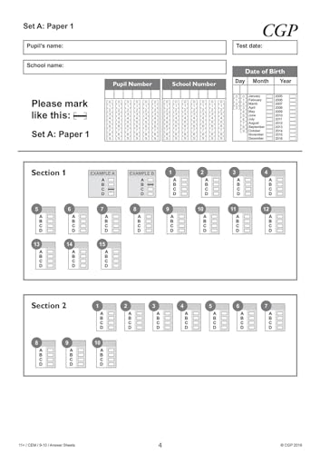 CGP Books - New 11+ CEM Practice Papers - Ages 9-10 (with Parents' image 6