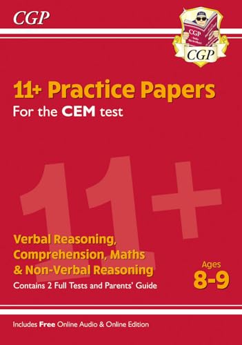CGP Books - New 11+ CEM Practice Papers - Ages 8-9 (with Parents' image 1