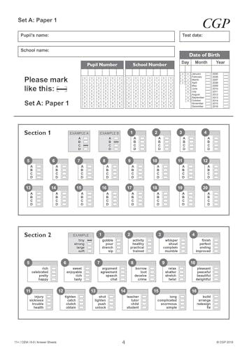 CGP Books - New 11+ CEM Practice Papers - Ages 8-9 (with Parents' image 5